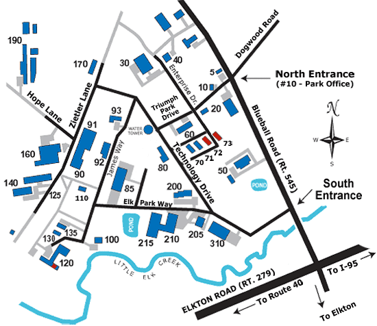 Triumph Industrial Park Map
